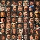 Gesichter des Goldenen Zeitalters - Collage von Porträts von Niederländern von Roger VDB Miniaturansicht