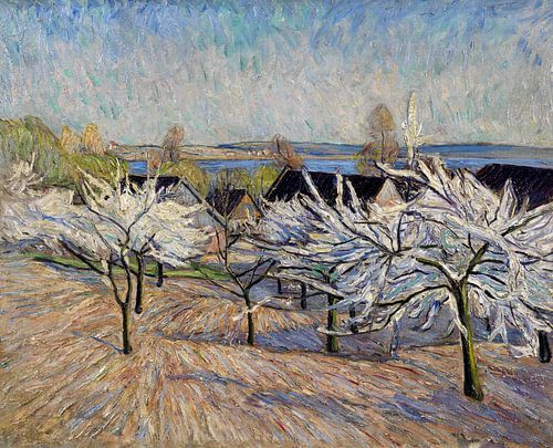 Bloeiende bomen (bloesem in de waard), THEO VON BROCKHUSEN, ca 1910