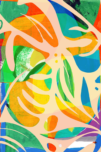 Vibrant Abstract Leaves