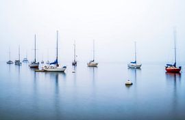 Floating On Glass - San Diego Harbor by Joseph S Giacalone Photography