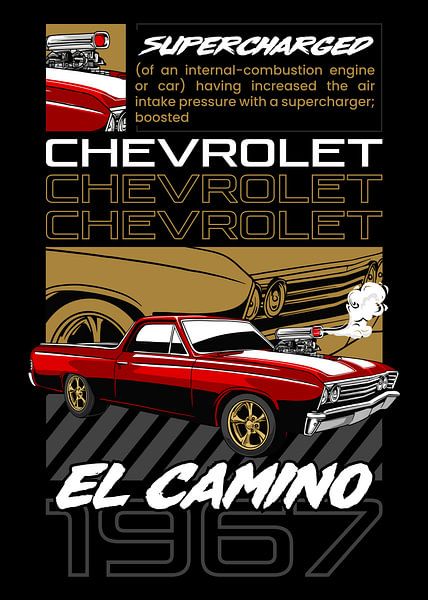 Chevrolet El Camino Muscle Car by Adam Khabibi