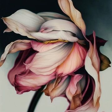 Digitales Kunstwerk" Zarte Blume" von Carla Van Iersel