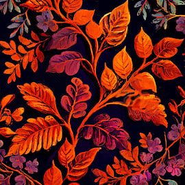 Orange floral #flowers
