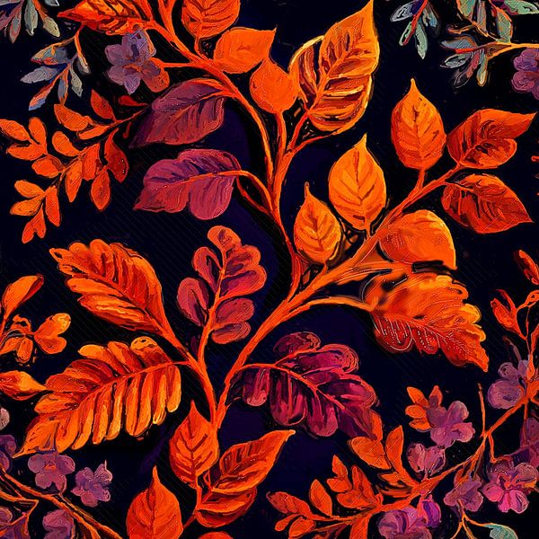 Orange floral #flowers by JBJart Justyna Jaszke