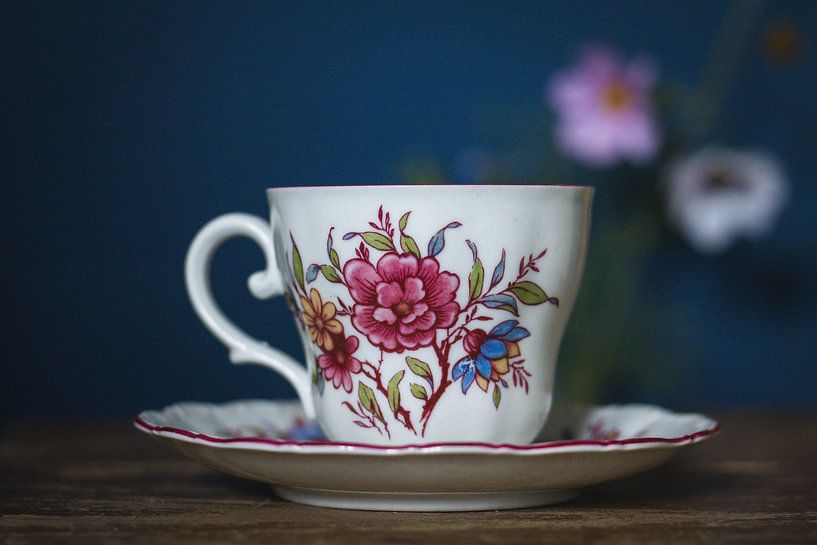 Vintage teacup by Jolanda Grutter