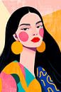 Modern beauty in a blaze of colour by Poster Art Shop thumbnail