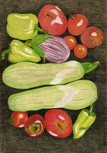 Verse oogst uit de tuin