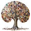Tree of pebbles by Bert Nijholt
