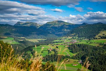 Blick vom Kapf auf den Hochgrat von Leo Schindzielorz