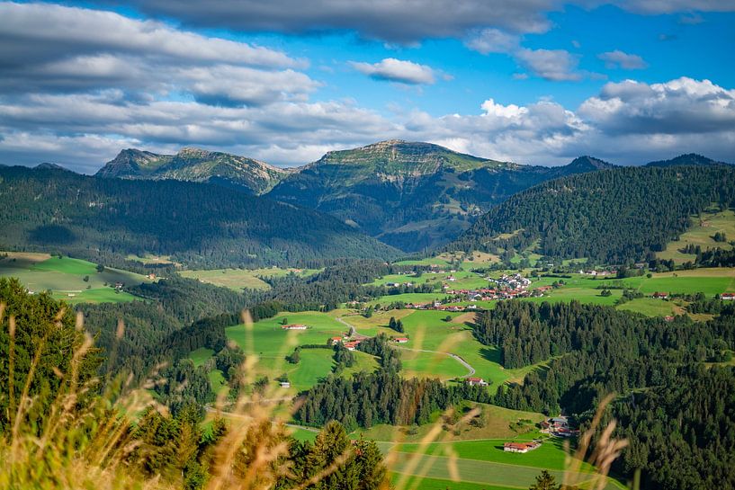 View from the Kapf to the Hochgrat by Leo Schindzielorz