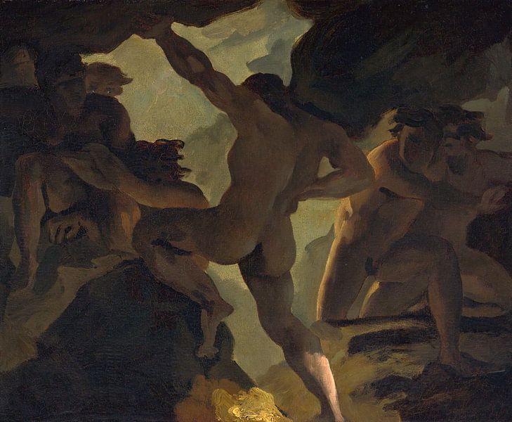Théodore Géricault. Episode de la bataille des Titans par 1000 Schilderijen