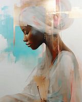 Portrait modern chic with a touch of gold