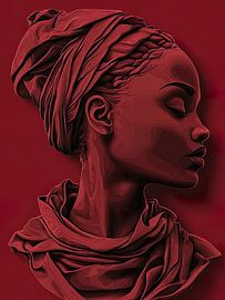 Vector design of a beautiful black lady, Fortitude by PixelPrestige
