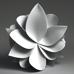 Modulare Blume 3d Kunst