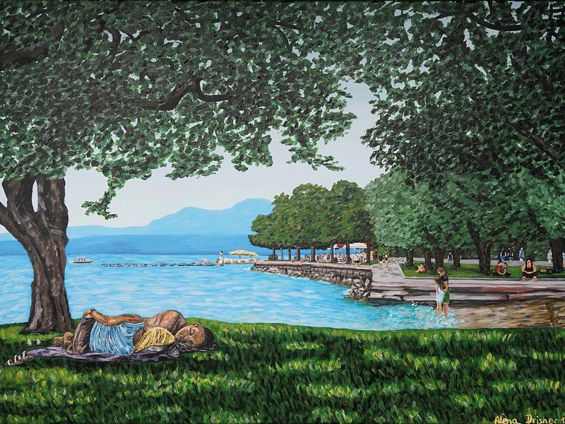 Lunch break by the lake by Alena Drisner