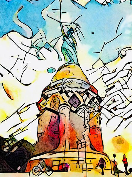 Kandinsky ontmoet...Hermann Monument van zam art