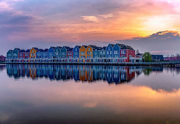 Regenbogenhäuser in Houten, Niederlande