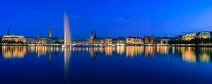 Panorama Binnenalster, Hamburg, Deutschland