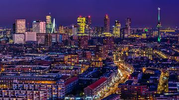 Skyline van Rotterdam van Ellen van den Doel