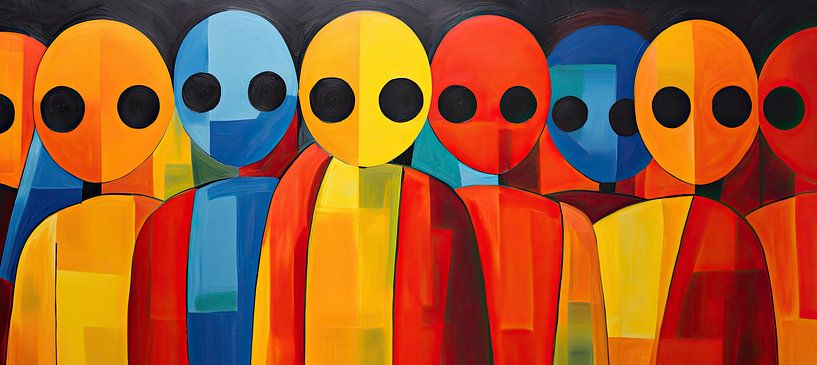 Dreams don't work - Unless you do. van Abstract Schilderij