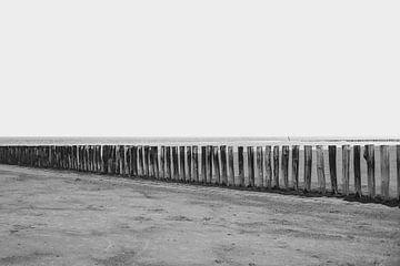 Strandpalen in Zeeland