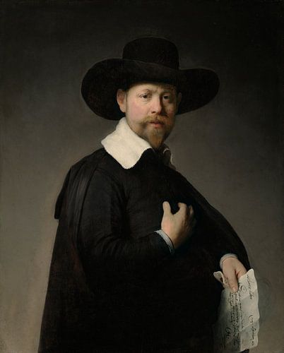 Portret van Marten Looten, Rembrandt Harmensz. van Rijn