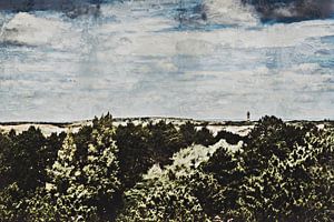 Dunes de savon avec le phare de Westerlicht (peinture)