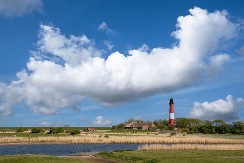 Vuurtoren, Pellworm, Noord-Friesland, Duitsland