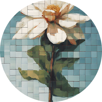 Stilleven bloem in pixels van But First Framing