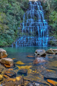 De Salto Cristal, een van de mooiste watervallen in Paraguay. van Jan Schneckenhaus