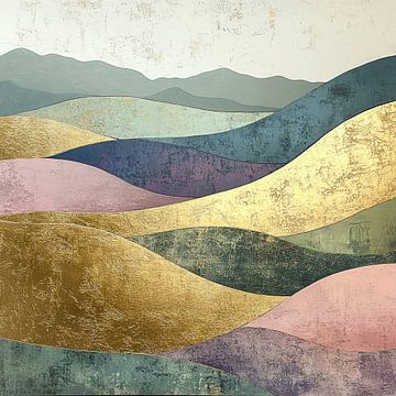 Whispers of the Valley van Abstract Schilderij