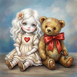 Puppe und Teddy