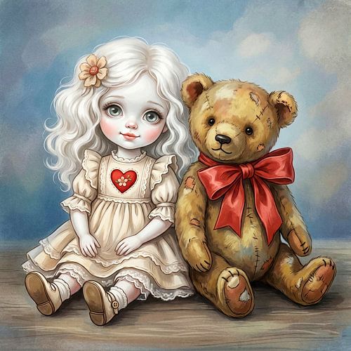 Pop en teddybeer