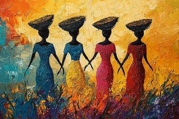 Afrikaanse traditionele vrouwen van PixelPrestige