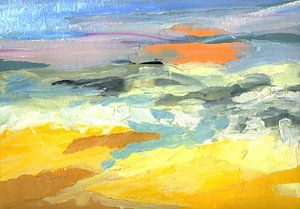 Soleil orange sur Yvon Schoorl