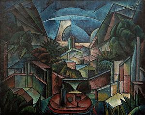 Fritz Stuckenberg - Kubofuturistische Landschaft (1920)