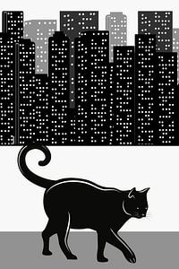 City Stray Cat sur Marja van den Hurk