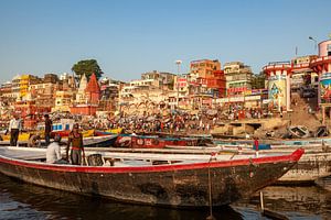 Die Ghats von Varanasi am Ganges