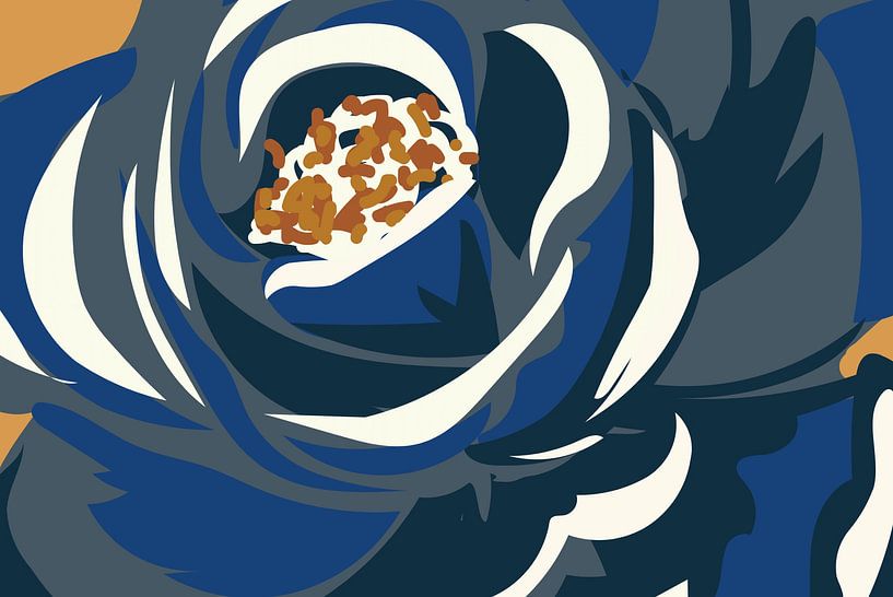 Moderne bloemen Landschap van FRESH Fine Art