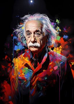 Albert Einstein van Phycho Art