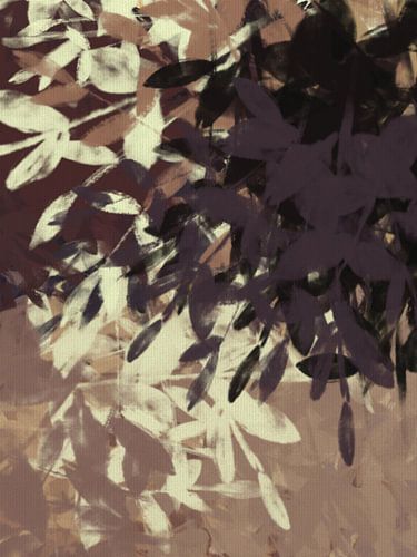 Abstract Botanical Leaves Retro Earthy Colors No. 003 by Dina Dankers