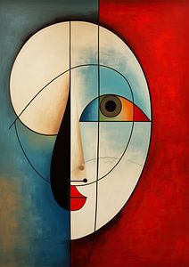 Geometric Portrait by Abstract Painting