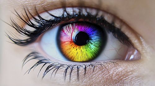 Œil coloré