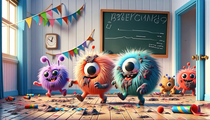 Uitbundig monsterfeest in de klas van artefacti