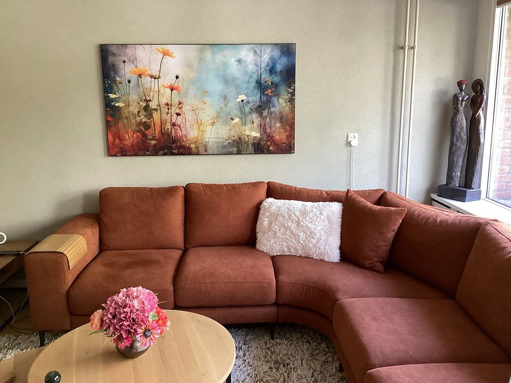 Landschap met bloemen   van Studio Allee 