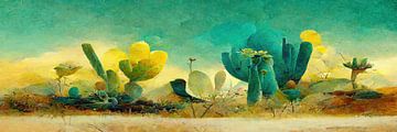 Cactuses by treechild .