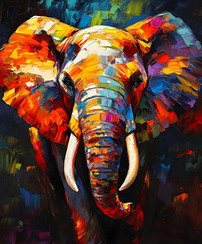 L'éléphant majestueux