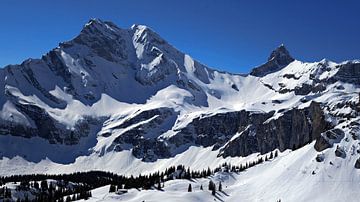 Ortstock (2717m) And Höchturm (2666m) Glarus, Switzerland