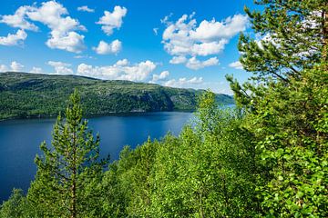 View to the Varangerfjord in Norway