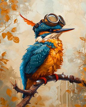 Kingfisher Portrait by But First Framing